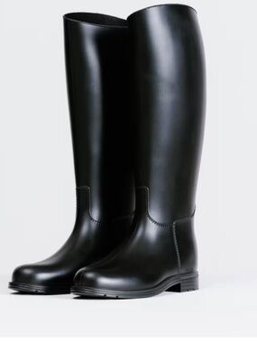 FOUGANZA Horse Riding Synthetic Boots 100 Black Women’s SZ 9.5 BRAND NEW